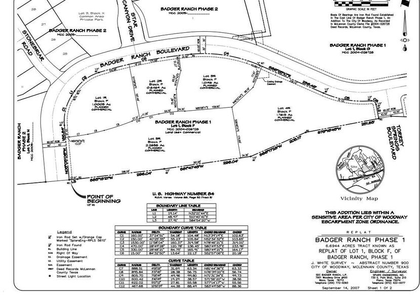 Hwy 84, Woodway, TX à vendre - Plan cadastral – Image 2 sur 2