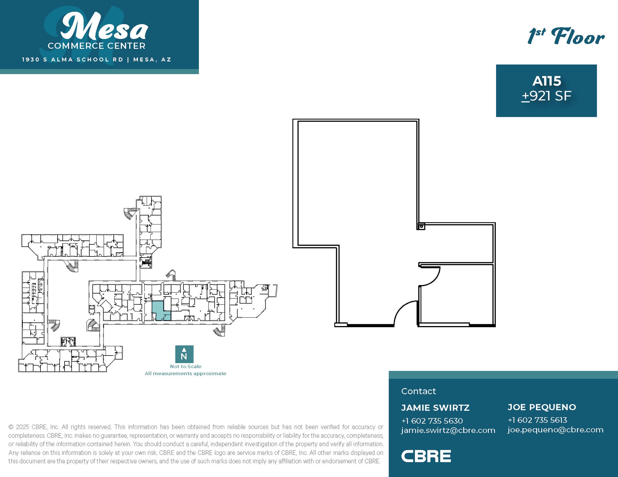 1930 S Alma School Rd, Mesa, AZ à louer Plan d’étage– Image 1 sur 8