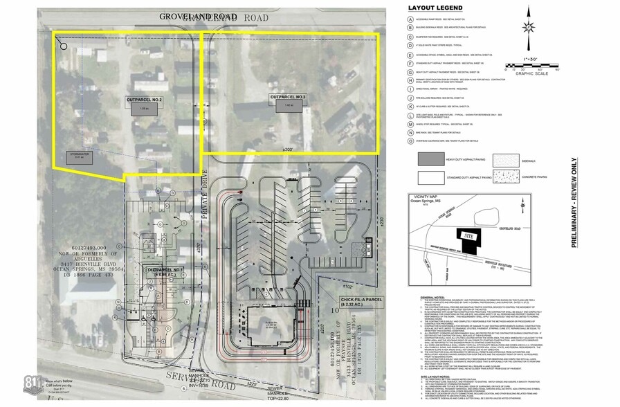 3417 Bienville Blvd, Ocean Springs, MS à vendre - Plan de site – Image 2 sur 3