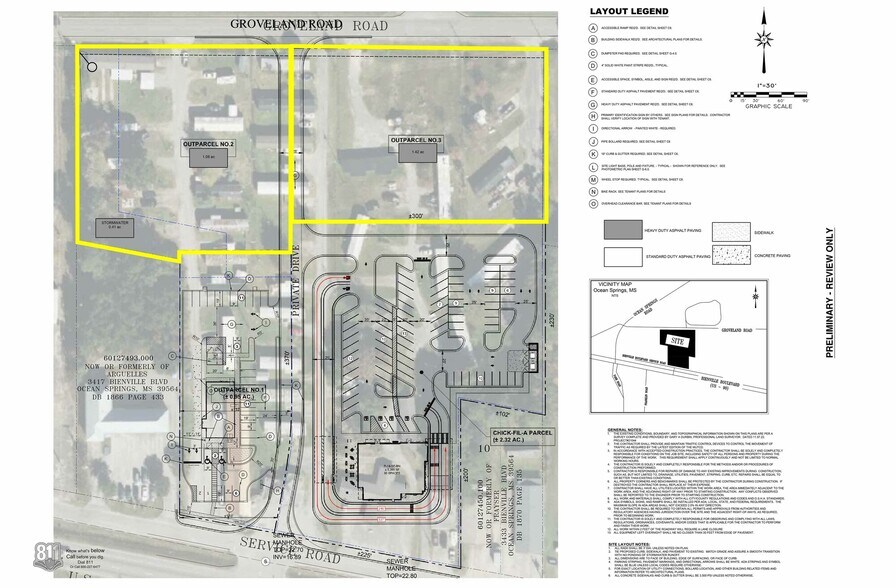 3417 Bienville Blvd, Ocean Springs, MS à vendre - Plan de site – Image 3 sur 3