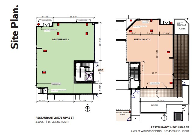 555 Upas St, San Diego, CA à louer Plan d’étage– Image 1 sur 1