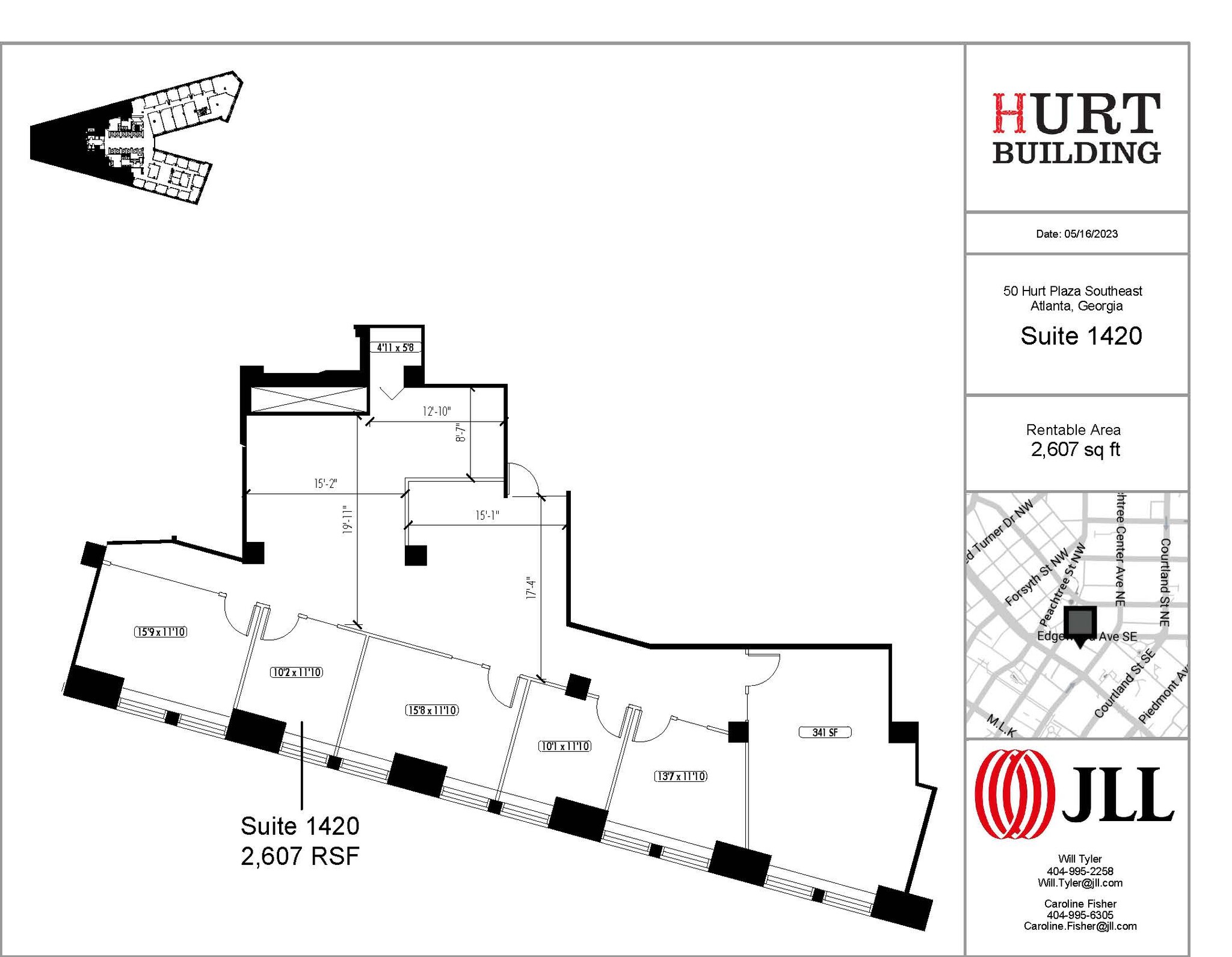 50 Hurt Plz SE, Atlanta, GA à louer Plan d’étage– Image 1 sur 1