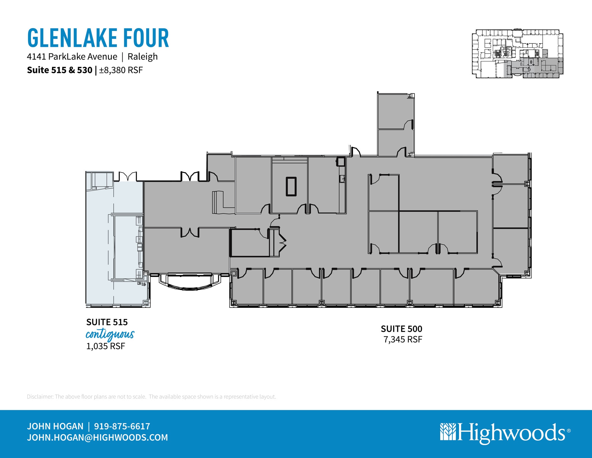 4141 Parklake Ave, Raleigh, NC à louer Plan d’étage– Image 1 sur 2