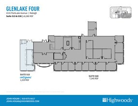 4141 Parklake Ave, Raleigh, NC à louer Plan d’étage– Image 1 sur 2