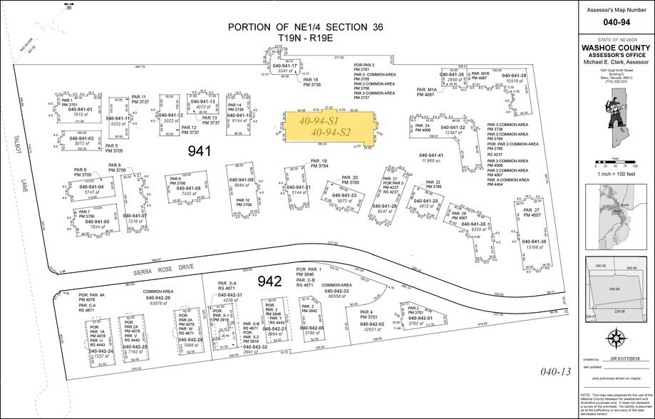645 Sierra Rose Dr, Reno, NV à vendre - Plan cadastral – Image 3 sur 3