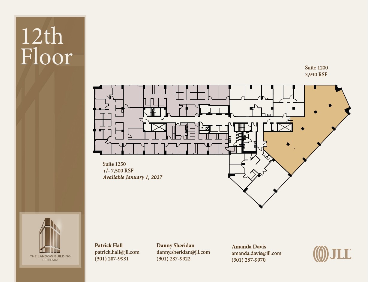 7910 Woodmont Ave, Bethesda, MD à louer Plan d’étage– Image 1 sur 1
