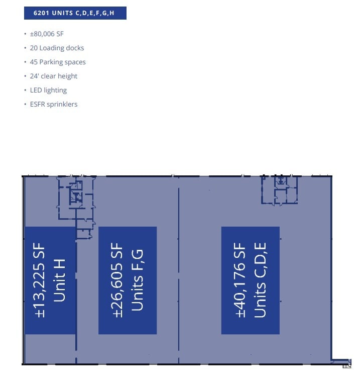 6195 Coliseum Way, Oakland, CA à louer Plan d’étage– Image 1 sur 1