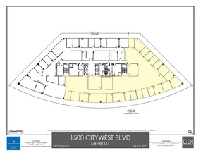 1500 Citywest Blvd, Houston, TX à louer Plan d’étage– Image 1 sur 1