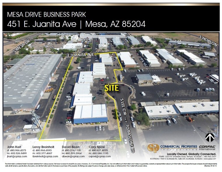 451 E Juanita Ave, Mesa, AZ à louer - Aérien – Image 2 sur 3
