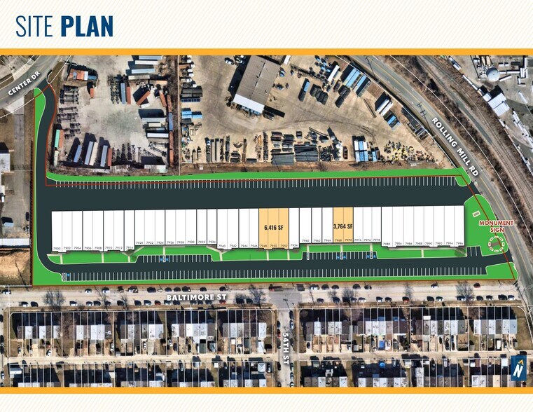 7900-7996 E Baltimore St, Baltimore, MD à louer - Plan de site – Image 1 sur 16