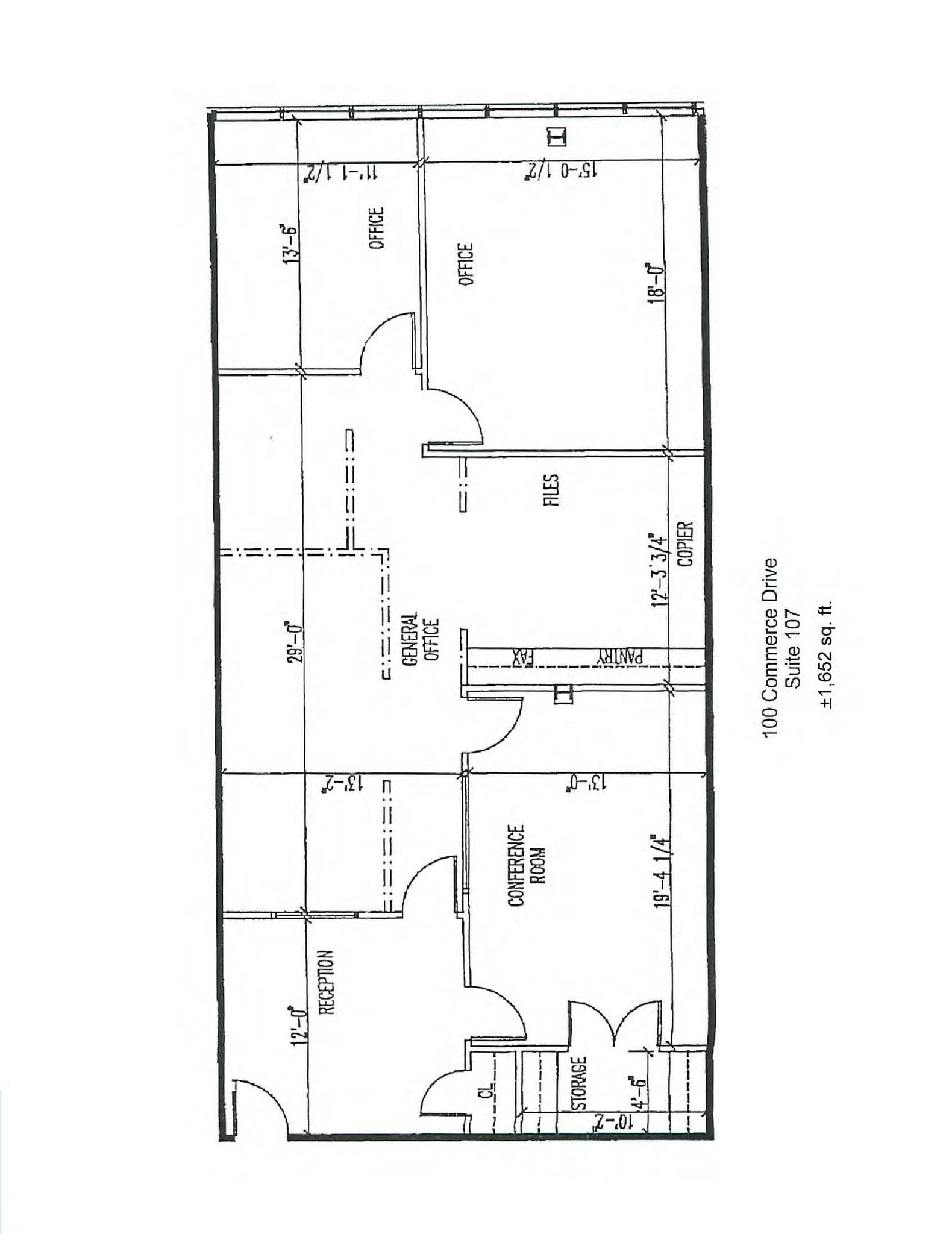 100 Commerce Dr, New Windsor Township, NY à louer Plan d’étage– Image 1 sur 2