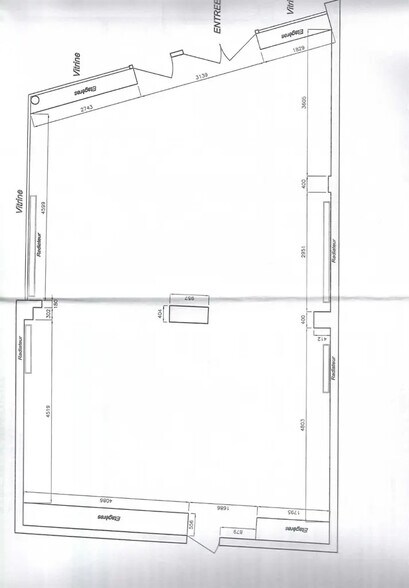 Local commercial dans Asnières-sur-Seine à vendre - Plan d’étage – Image 3 sur 3