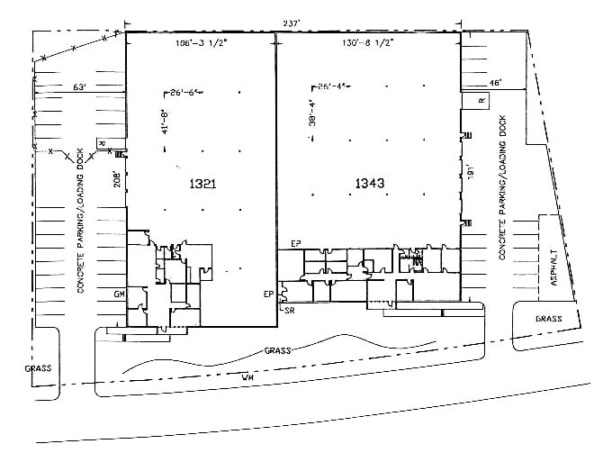 1321-1343 Round Table Dr, Dallas, TX à louer Plan de site– Image 1 sur 1