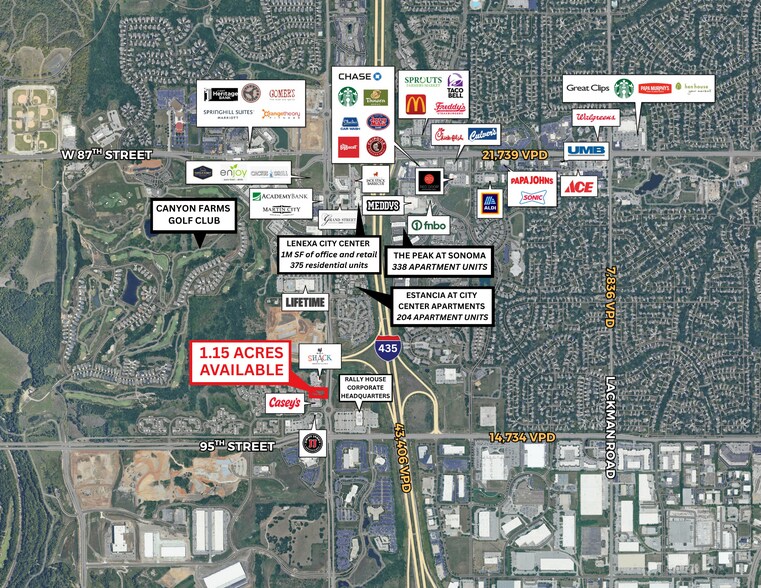 95TH Street & Renner Boulevard, Lenexa, KS à vendre - Photo principale – Image 1 sur 4