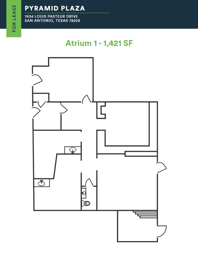 7434 Louis Pasteur Dr, San Antonio, TX à louer Plan d’étage– Image 1 sur 1