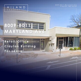 Plus de détails pour 8009 Maryland Ave, Saint Louis, MO - Bureau/Local commercial à louer