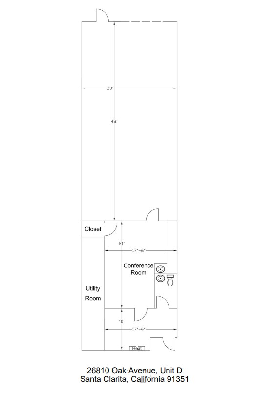 26810 Oak Ave, Canyon Country, CA à louer Plan d’étage– Image 1 sur 1