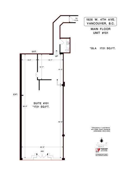 1926 W 4th Ave, Vancouver, BC à louer - Plan de site – Image 3 sur 3