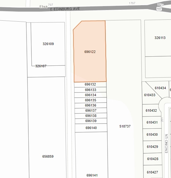 720 E Edinburg Ave, Edcouch, TX à louer - Plan cadastral – Image 2 sur 6