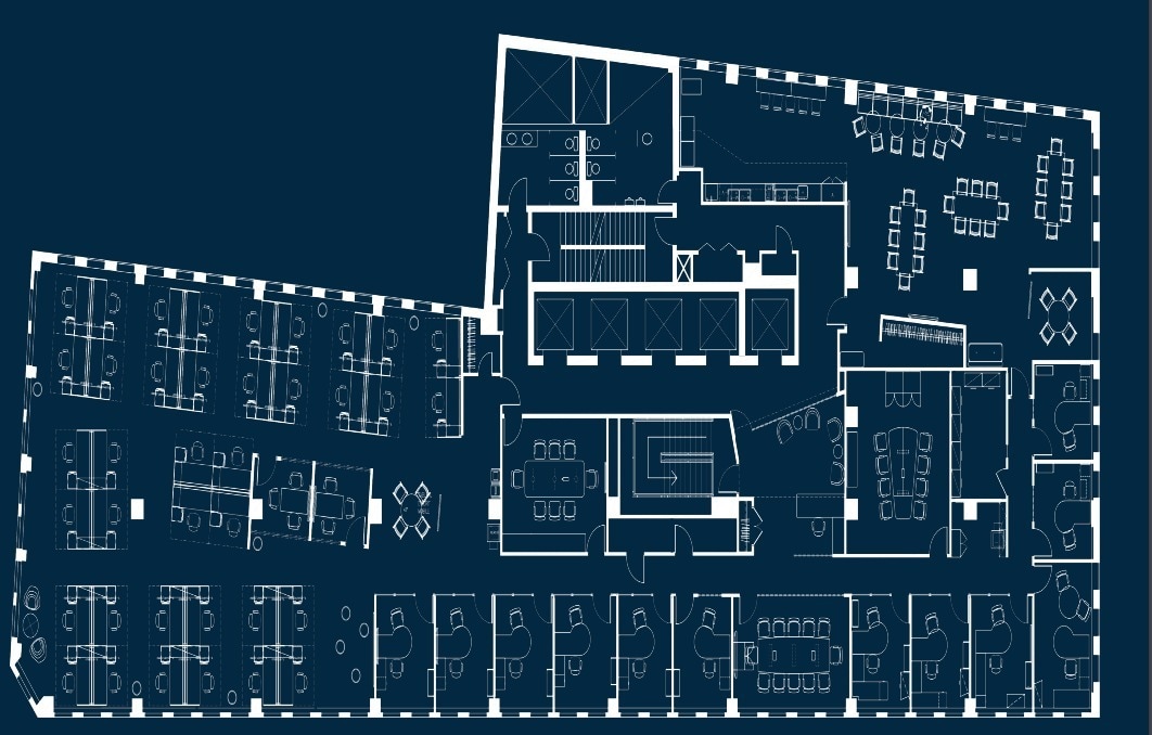 555 Boul René-Lévesque O, Montréal, QC à louer Plan d’étage– Image 1 sur 1