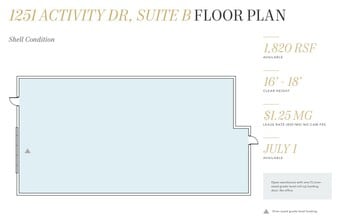 1300 Specialty Dr, Vista, CA à louer Plan d’étage– Image 2 sur 2