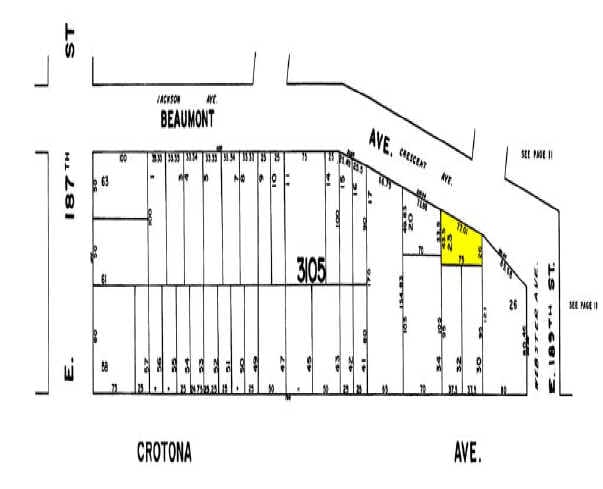 2470 Beaumont Ave, Bronx, NY à louer - Plan cadastral – Image 2 sur 4