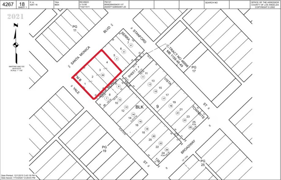 2906 Santa Monica Blvd, Santa Monica, CA à louer - Plan cadastral – Image 2 sur 2