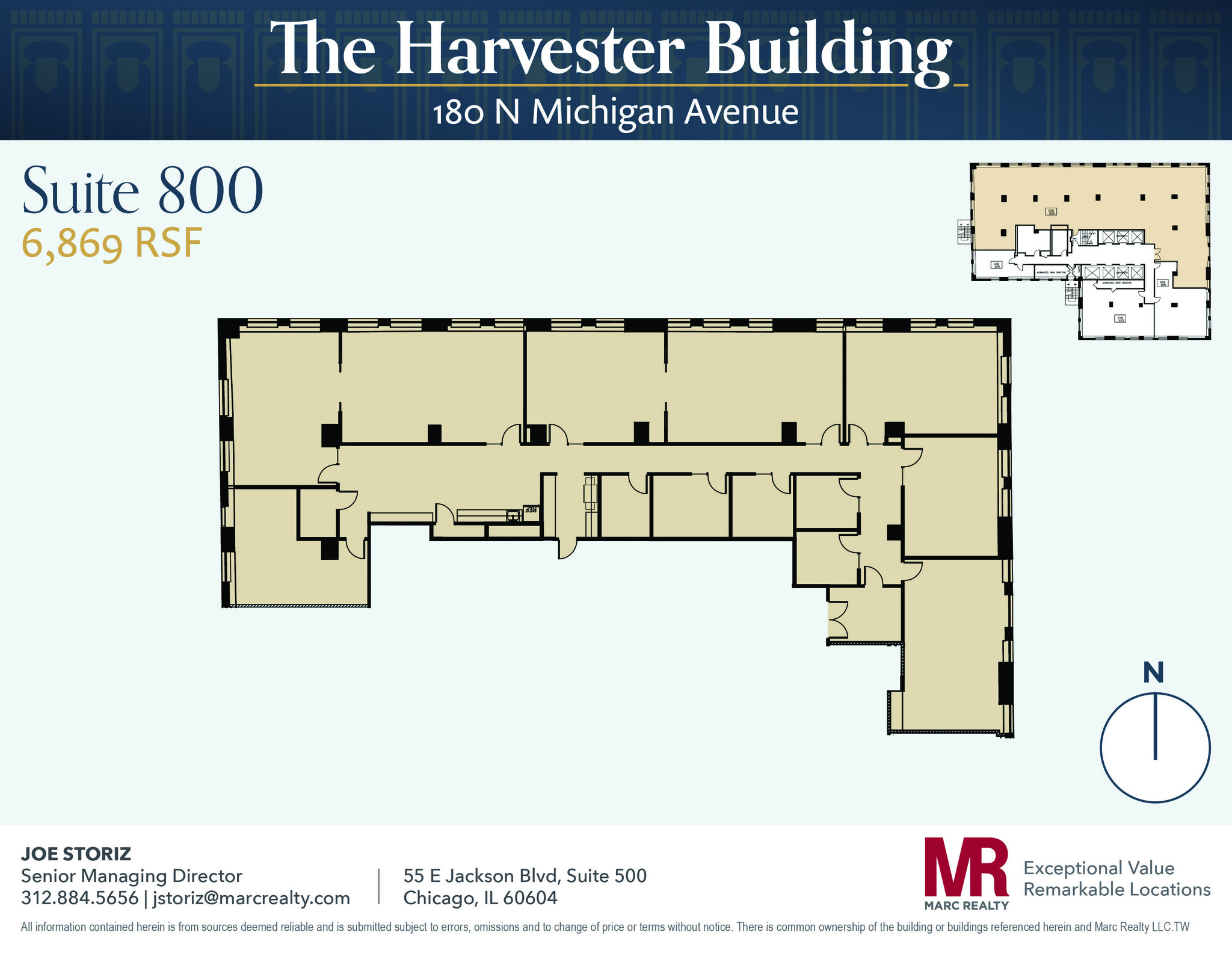 180 N Michigan Ave, Chicago, IL à louer Plan d’étage– Image 1 sur 12