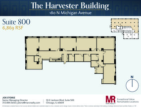 180 N Michigan Ave, Chicago, IL à louer Plan d’étage– Image 1 sur 12