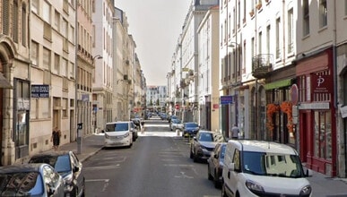 Lyon - Vue aérienne vue de carte