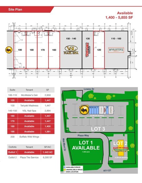 1300 KY-121, Murray, KY à louer - Plan de site – Image 2 sur 9