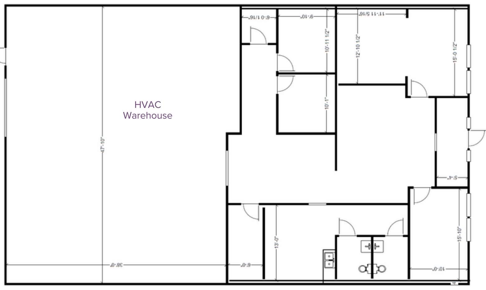 13300 McCormick Dr, Tampa, FL à louer Plan d’étage– Image 1 sur 2