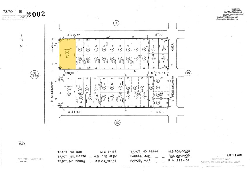 23000 Crenshaw Blvd, Torrance, CA à louer - Plan cadastral – Image 2 sur 3
