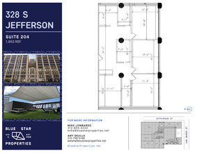 328 S Jefferson St, Chicago, IL à louer Plan d’étage– Image 1 sur 1