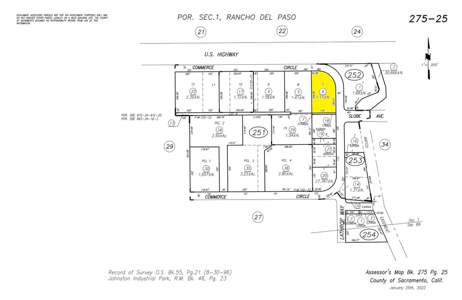 360 Commerce Cir, Sacramento, CA à vendre - Plan cadastral – Image 2 sur 2