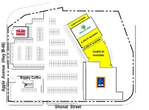 1630-1690 E Apple Ave, Muskegon, MI à louer Plan d’étage– Image 1 sur 2