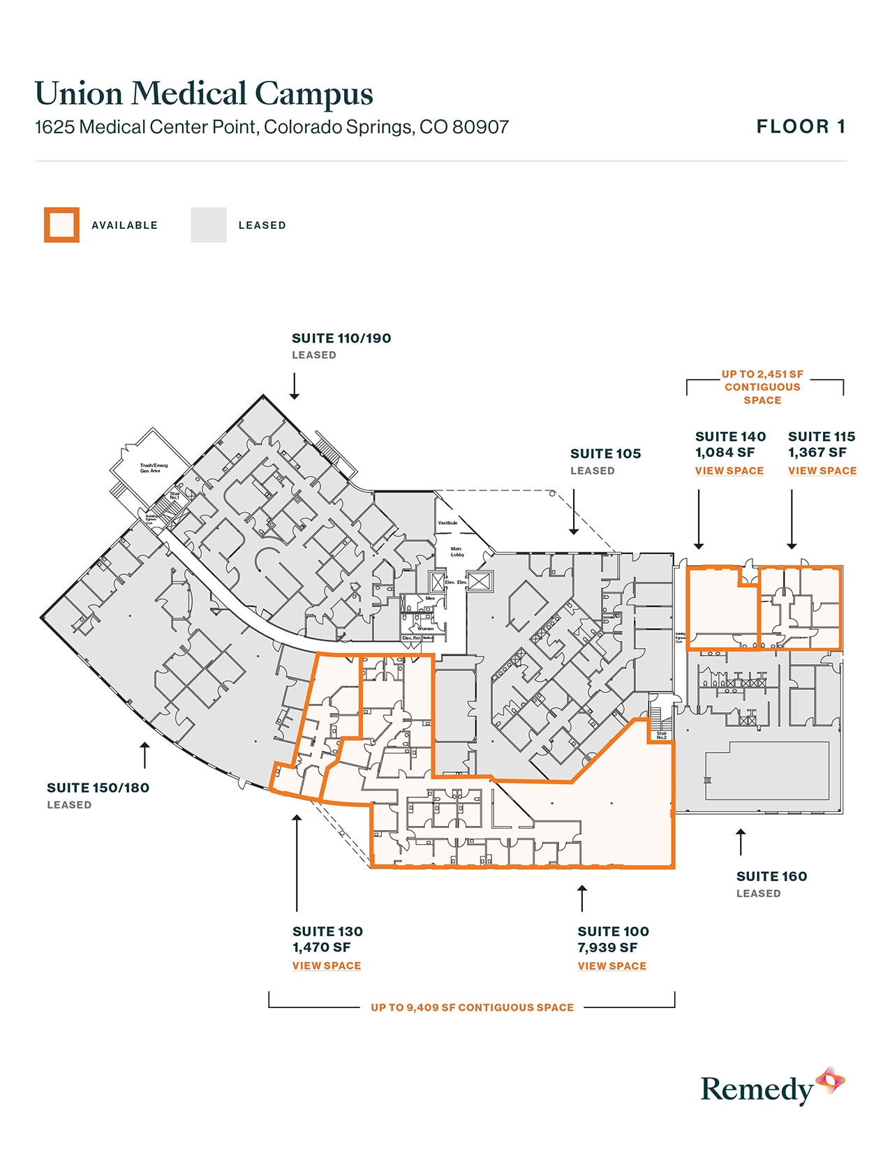 1625 Medical Center Pt, Colorado Springs, CO à louer Plan d’étage– Image 1 sur 12