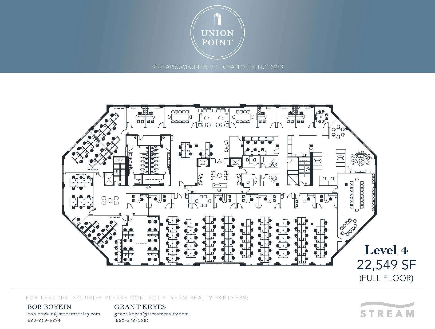9144 Arrowpoint Blvd, Charlotte, NC à louer Plan d’étage– Image 1 sur 1