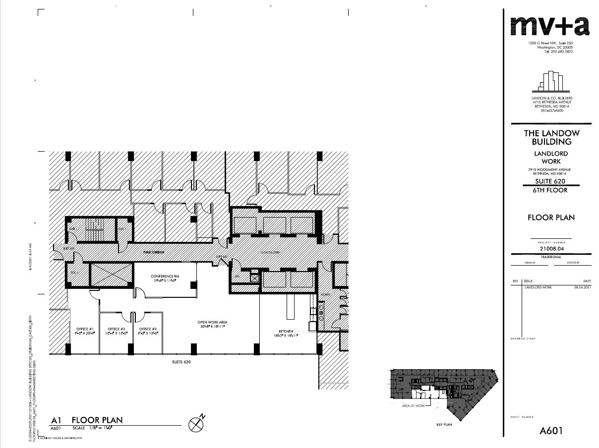 7910 Woodmont Ave, Bethesda, MD à louer Plan d’étage– Image 1 sur 2