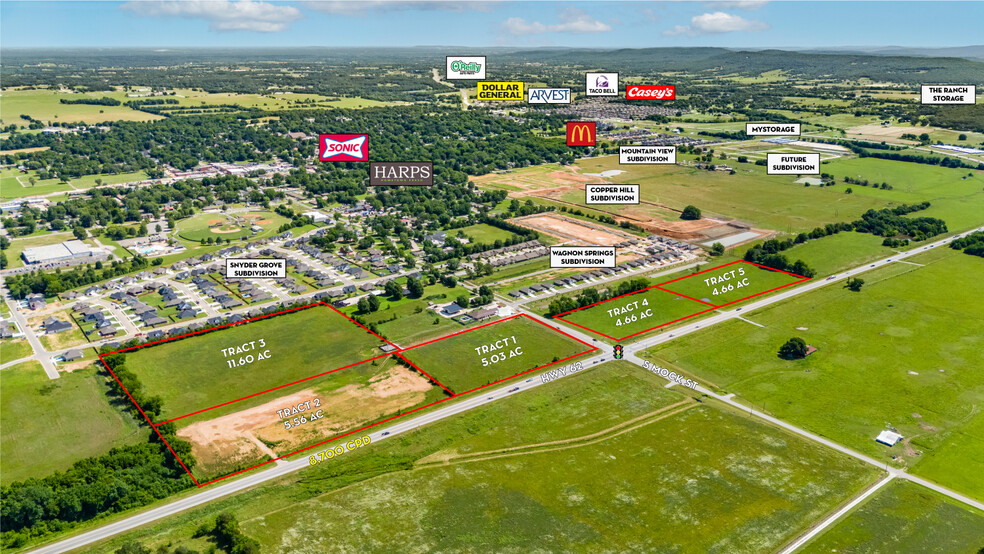Hwy 62 & S Mock St, Prairie Grove, AR à vendre - Photo de l’immeuble – Image 1 sur 3
