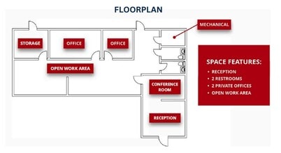 3721 Lynn Rd, Raleigh, NC à louer Plan d’étage– Image 1 sur 1