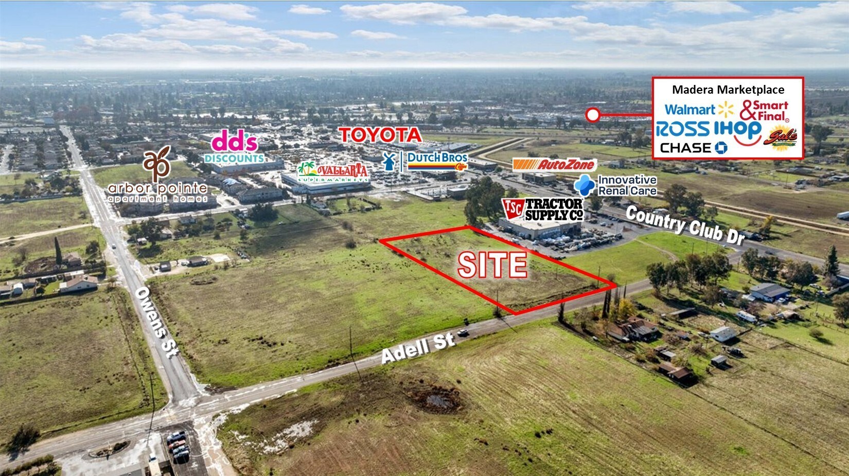 1570 Country Club Dr, Madera, CA à vendre Photo de l’immeuble– Image 1 sur 5