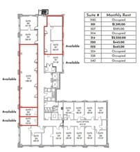 319 S 17th St, Omaha, NE à louer Plan d’étage– Image 1 sur 1