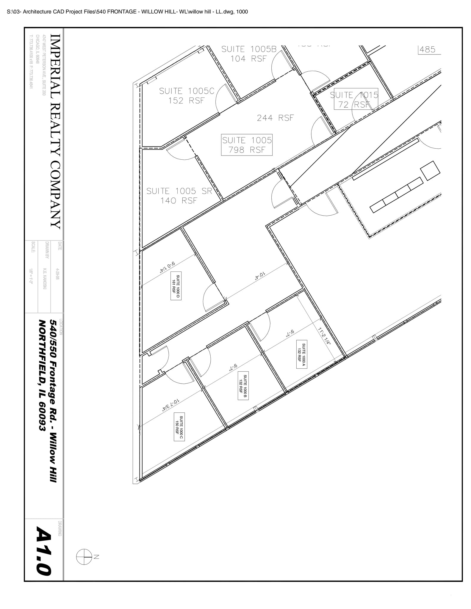 540-550 W Frontage Rd, Northfield, IL à louer Plan de site– Image 1 sur 2