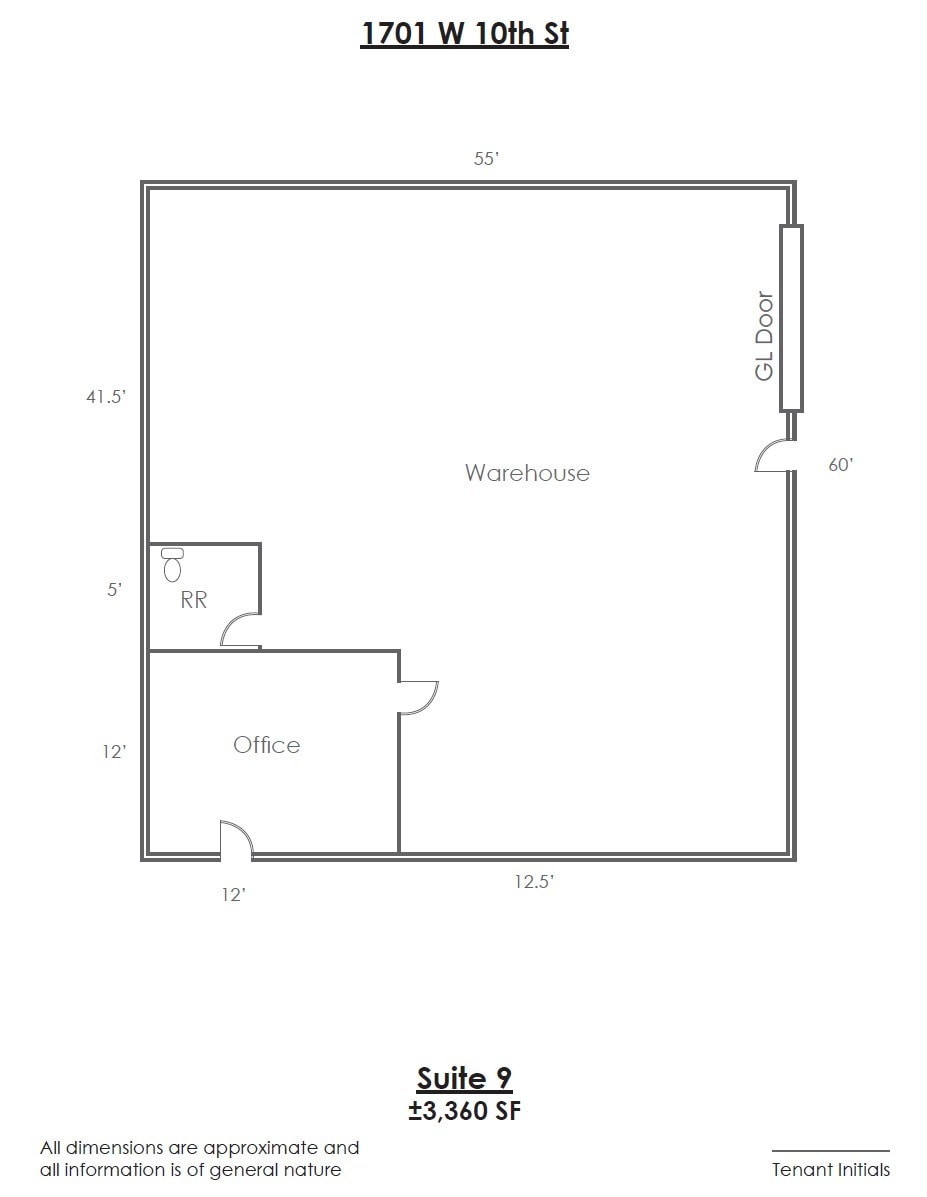 1701 W 10th St, Tempe, AZ à louer Plan d’étage– Image 1 sur 1