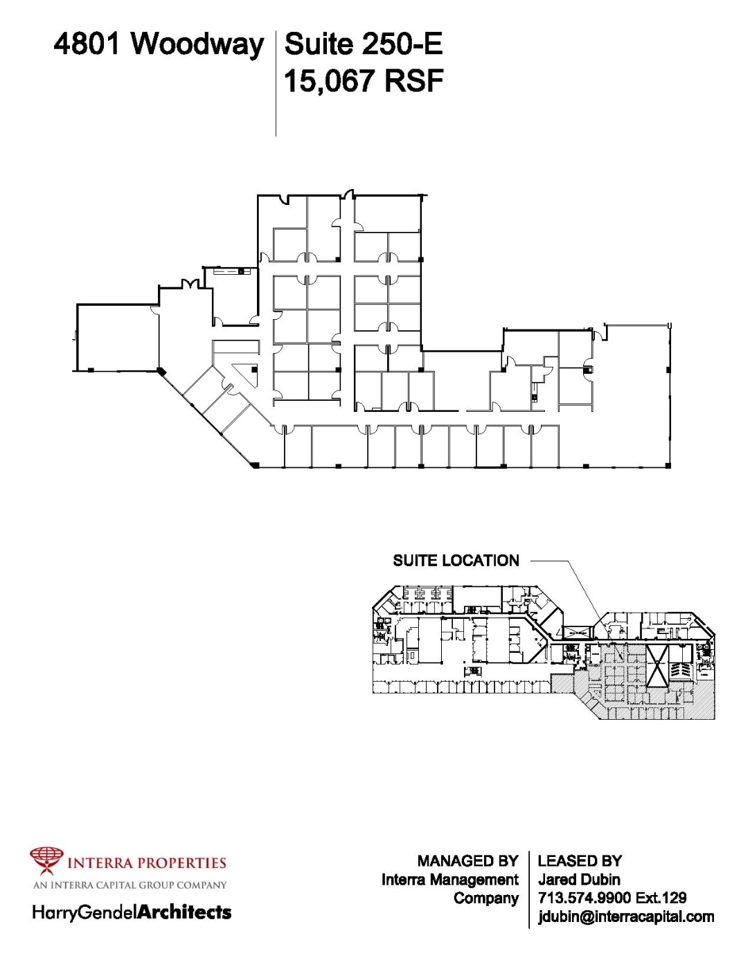 4801 Woodway Dr, Houston, TX à louer Plan d’étage– Image 1 sur 1