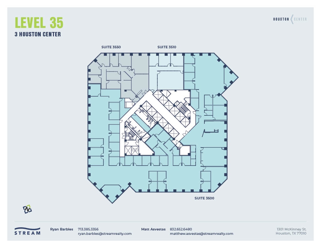 1301 McKinney St, Houston, TX à louer Plan d’étage– Image 1 sur 1