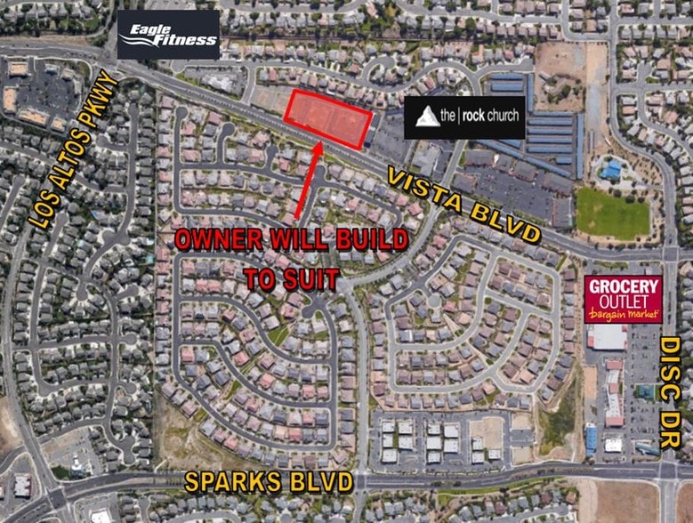 4970-4984 Vista Blvd, Sparks, NV à vendre - Aérien – Image 2 sur 3
