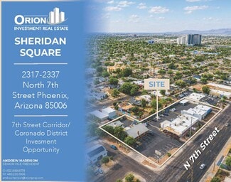 Plus de détails pour Sheridan Square 2317-2337 N 7th St – Local commercial à vendre, Phoenix, AZ
