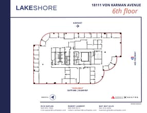 18101 Von Karman Ave, Irvine, CA à louer Plan d’étage– Image 1 sur 1